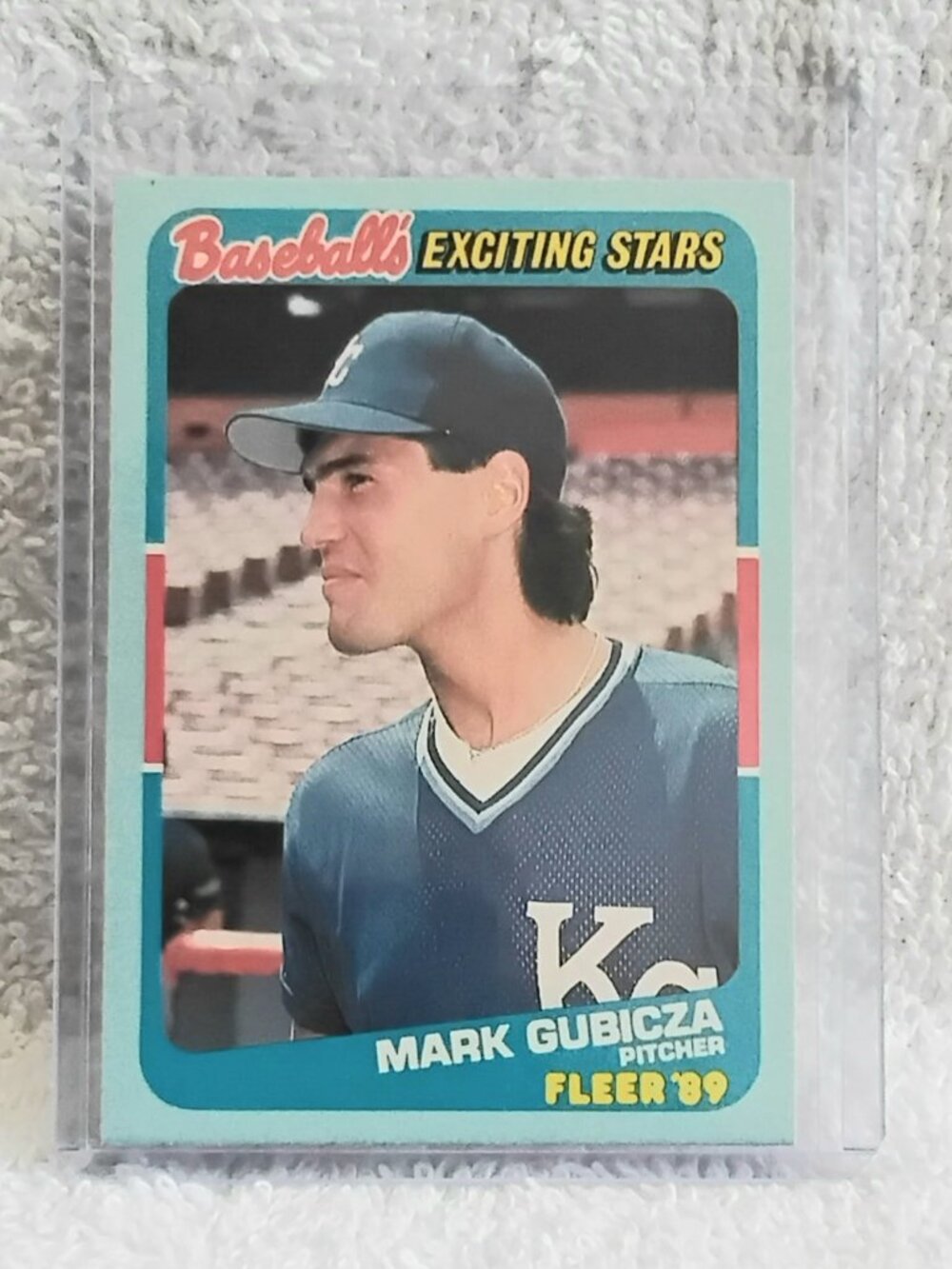 5/$20 Mint 1989 Fleer Mark Gubicza Baseball's Exciting Stars MLB Card 19!!